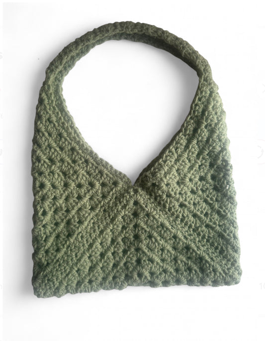 Crochet granny square purse