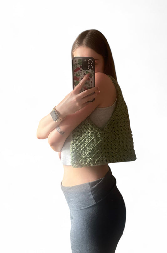 Crochet granny square purse