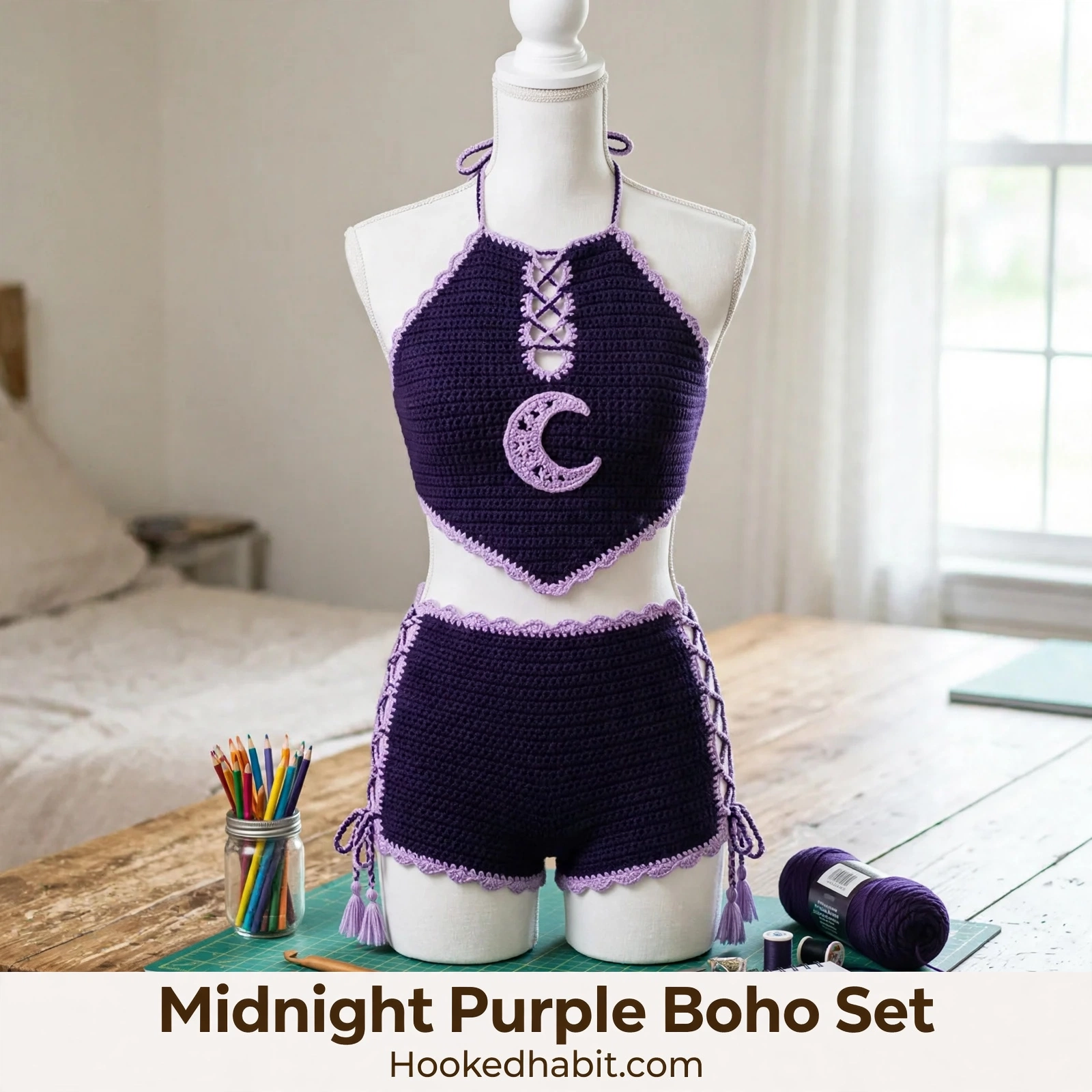 Midnight Purple Boho Set