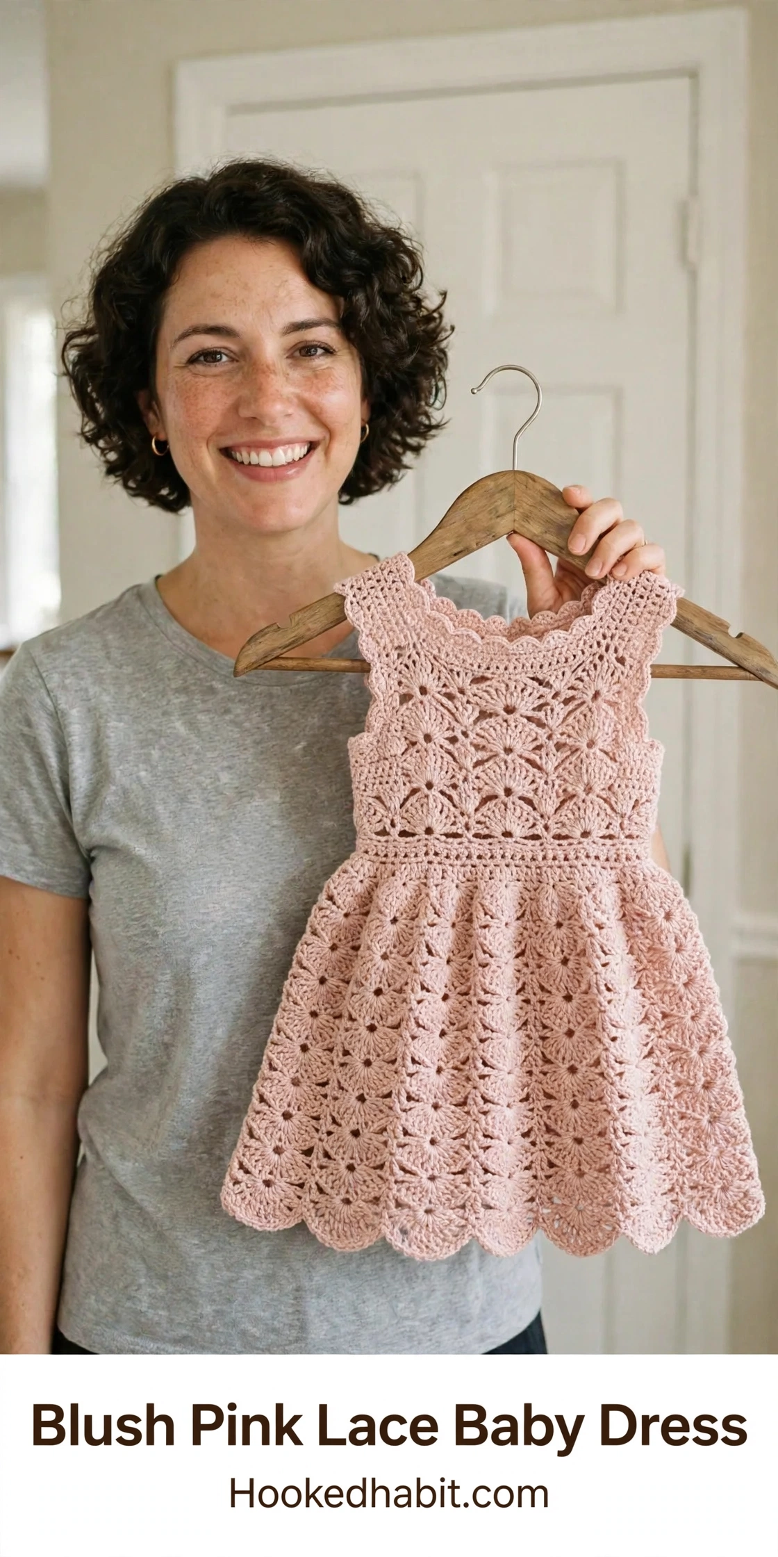 Blush Pink Lace Baby Dress