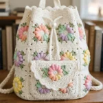 Pastel Rainbow Daisy Backpack