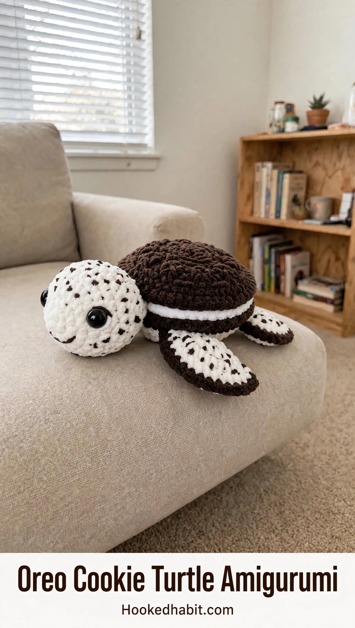 Oreo Cookie Turtle Amigurumi