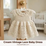 Cream Vintage Lace Baby Dress