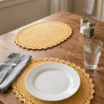 Crochet Oval Placemat