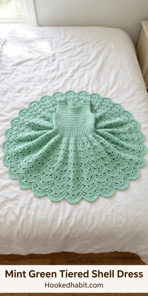 Mint Green Tiered Shell Dress