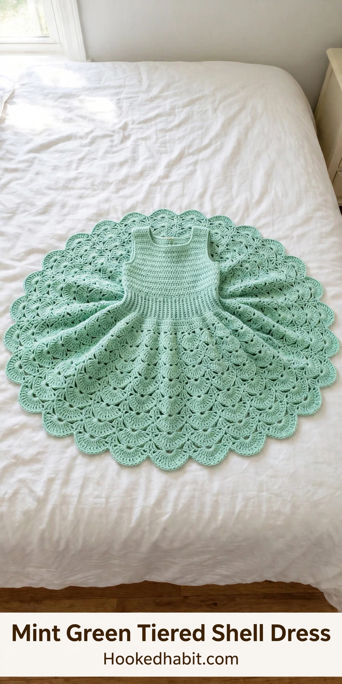Mint Green Tiered Shell Dress