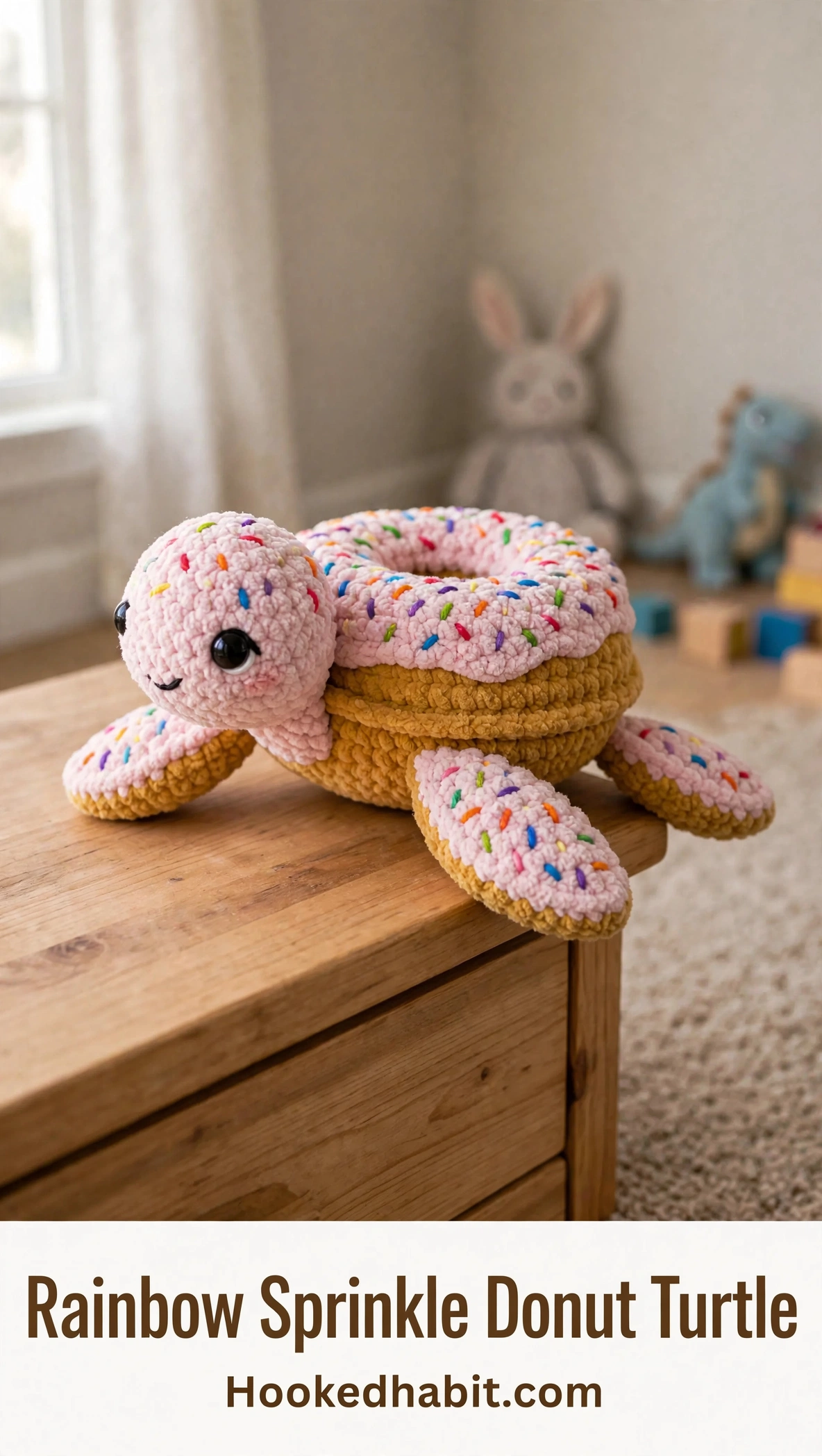 Rainbow Sprinkle Donut Turtle