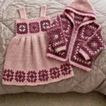 Berry Blossom Granny Square Toddler Set