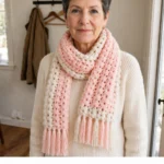 Crochet Wheat Ear Scarf