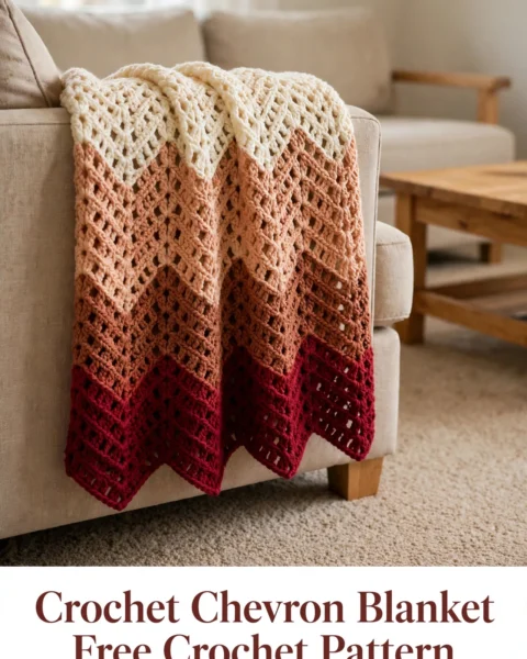 Crochet Chevron Blanket Free Crochet Pattern
