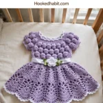 Lavender Lace Baby Dress Free Crochet Pattern