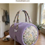 Lavender Wildflower Barrel Purse Free Crochet Pattern