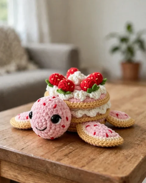 Strawberry Shortcake Turtle Free Crochet Pattern