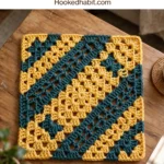 Geometric Granny Square Free Crochet Pattern