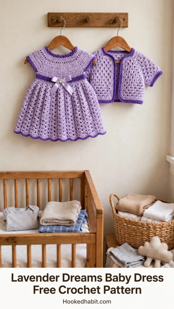 Lavender Dreams baby dress and bolero set