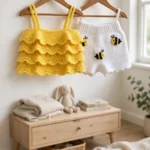 Sunny Yellow Ruffle Top & Bee Shorts