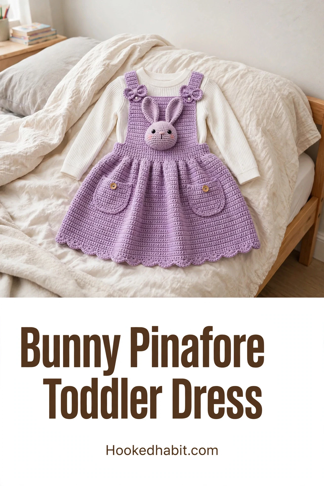Bunny Pinafore Toddler Dress
