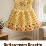 Buttercream Rosette Baby Dress