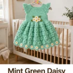 Mint Green Daisy Baby Dress