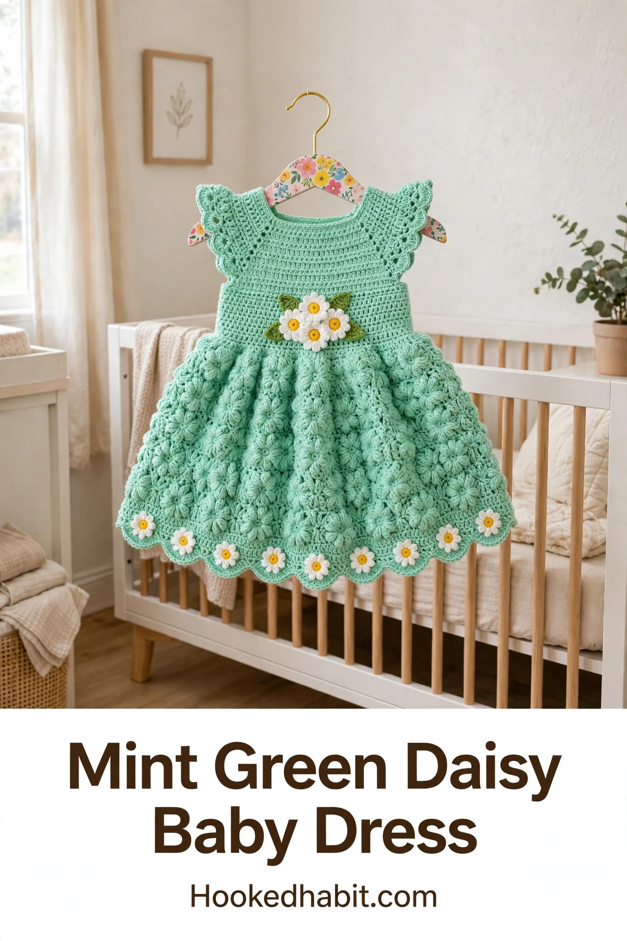 Mint Green Daisy Baby Dress