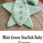 Mint Green Starfish Baby Cocoon