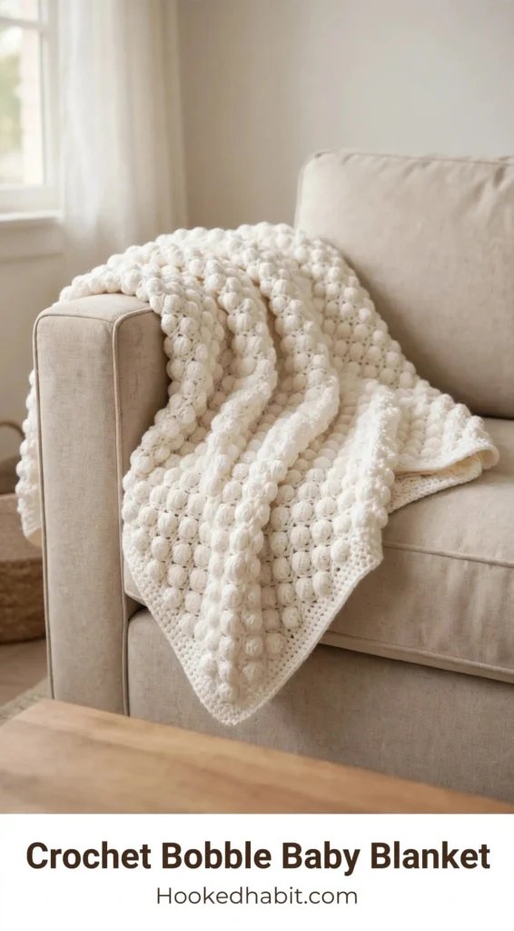Crochet Bobble Baby Blanket