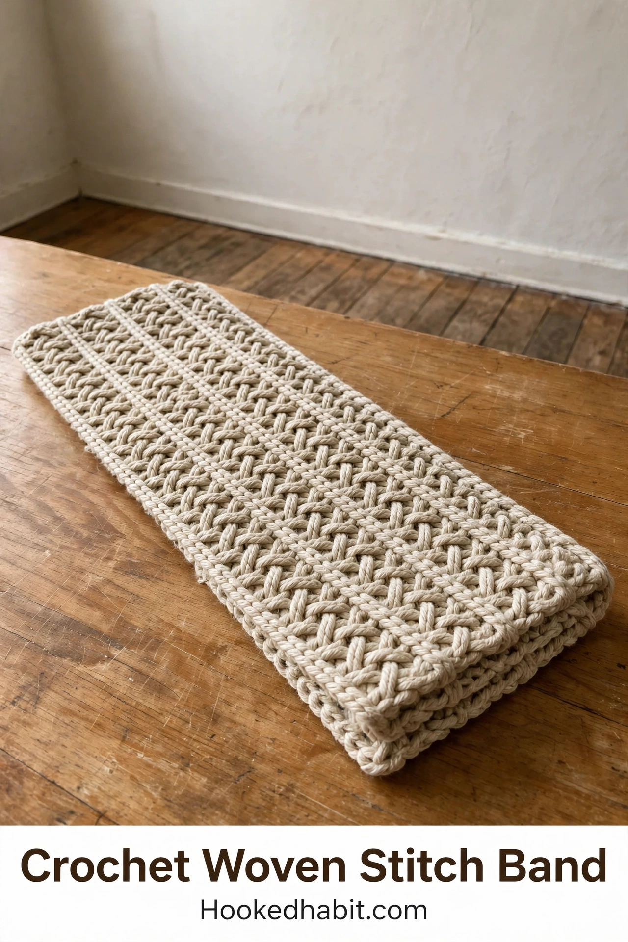 Crochet Woven Stitch Band