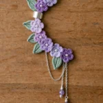 Lavender Garden Ear Cuff