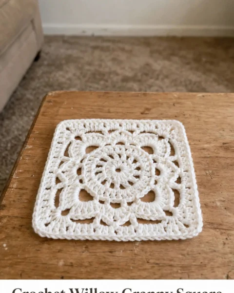 Crochet Willow Granny Square: A Timeless Handmade Charm