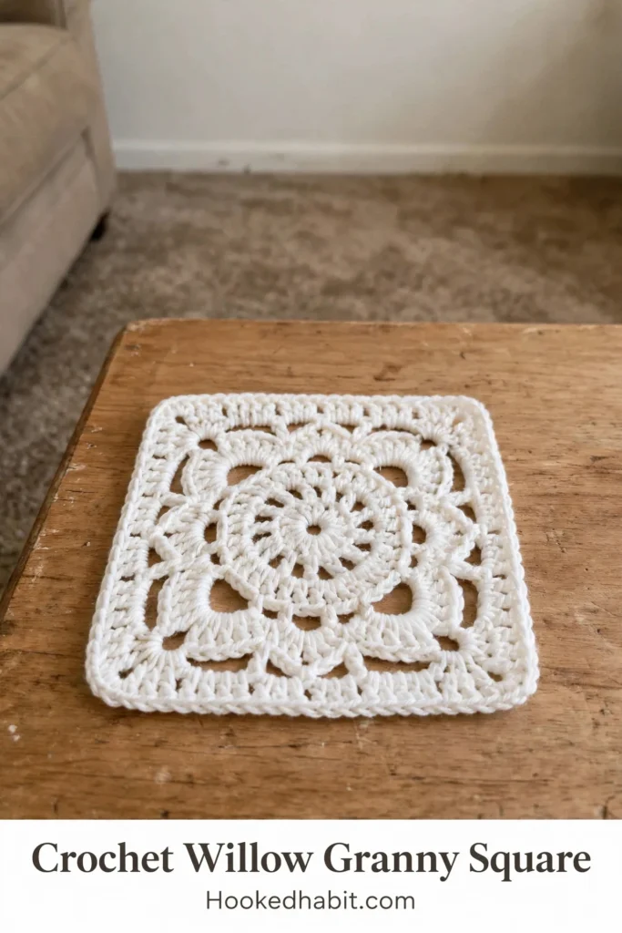 Crochet Willow Granny Square