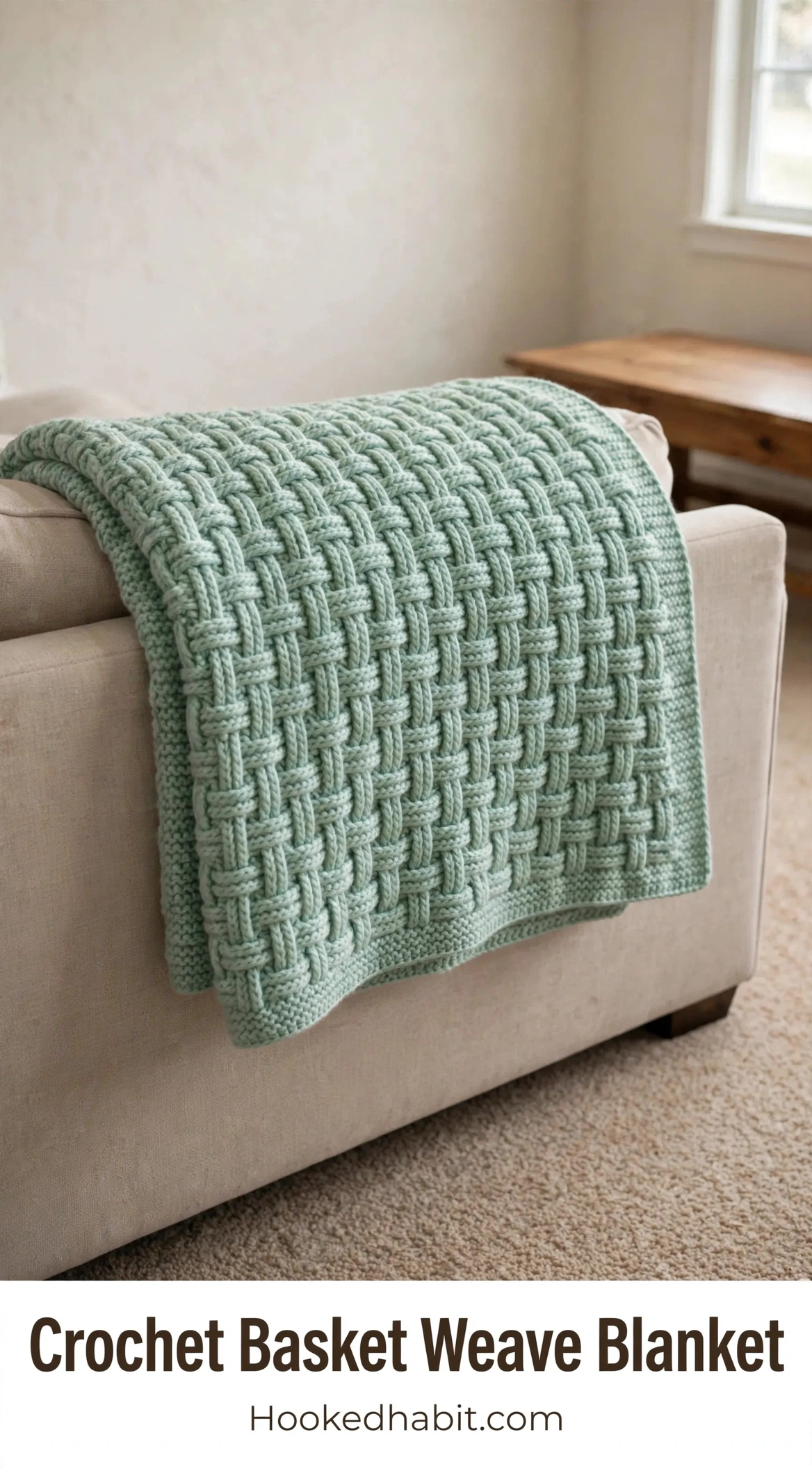 Crochet Basket Weave Blanket