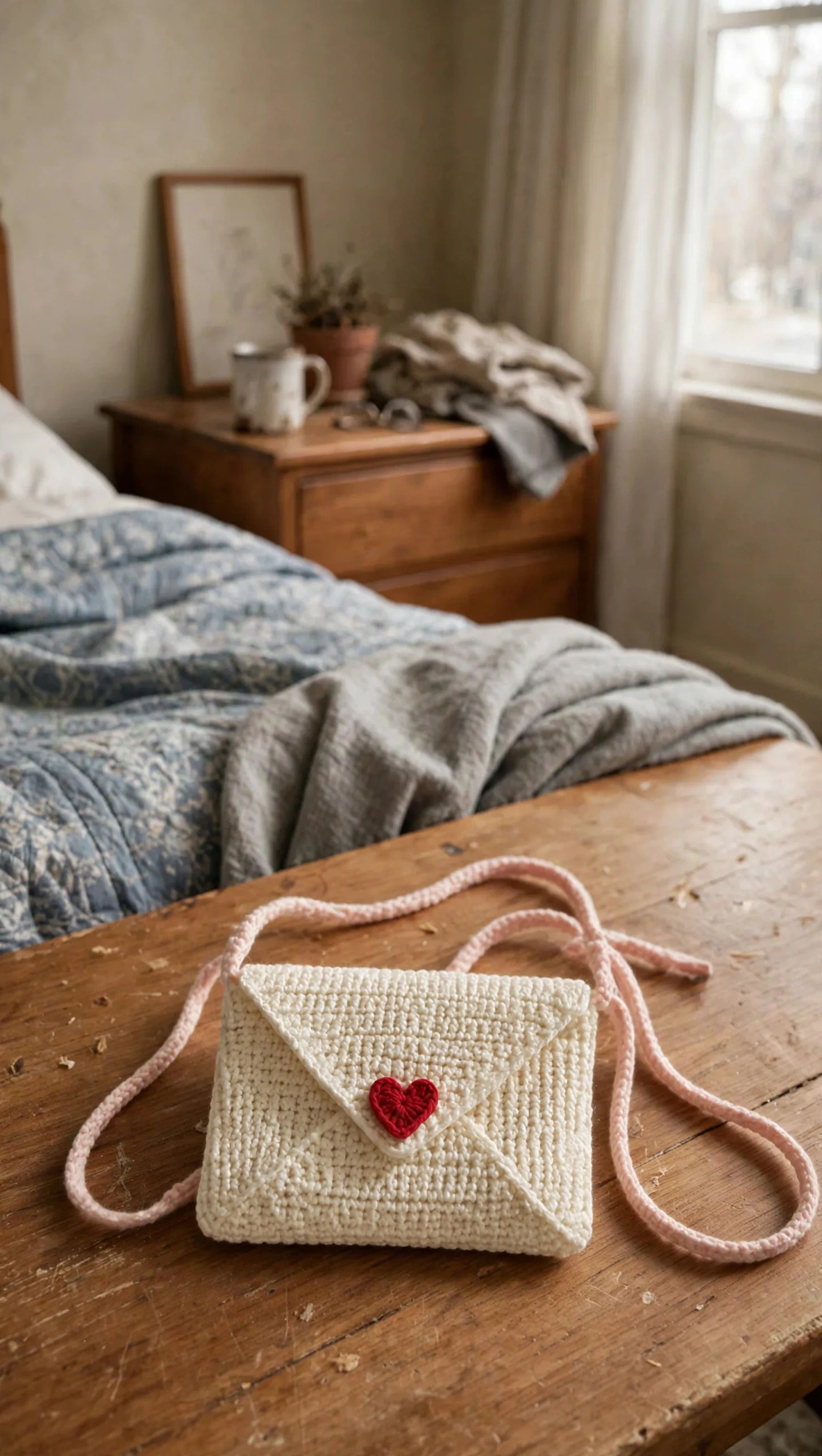 Crochet Love Letter Bag Set: A Charming Romantic Collection