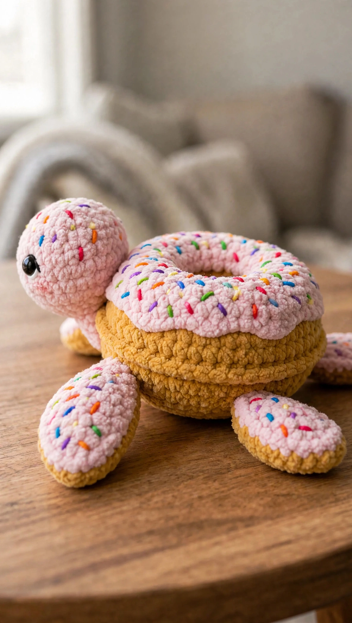 Rainbow Sprinkle Donut Turtle